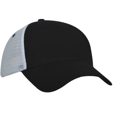6 Panel Light Brushed Trucker Cap