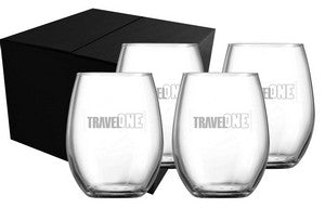 ~ Blossom 14.75oz Chef & Sommelier stemless set of 4 in a Midnight gift box