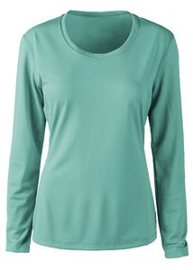 Zorrel® Ladies Barbados Syntrel™ Long-Sleeve Popcorn Knit Tee Shirt