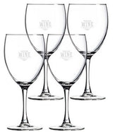 Shiraz 10.5oz wine glass nuance, Set of 4 in a Sable gift box