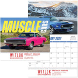 Muscle Car Wall Calendar Stapled