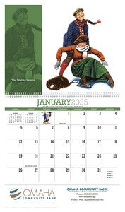 HotLine® Products Norman Rockwell Appointment Calendar - Spiral