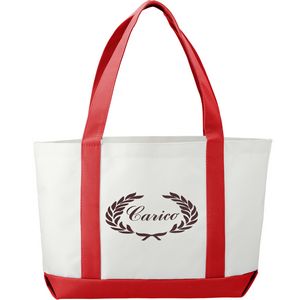 000271 Large Canvas Boat Tote Bag