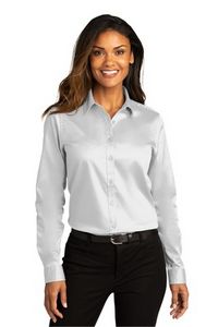 Port Authority® Ladies Long Sleeve Super Pro™ React™ Twill Shirt