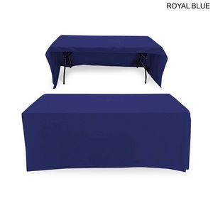 Polycotton Twill Table Throw for 6ft Table, Drape Style, 3 sided, Open Back, Blank Only