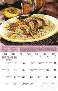 Galleria Wall Calendar 2026 Recipes