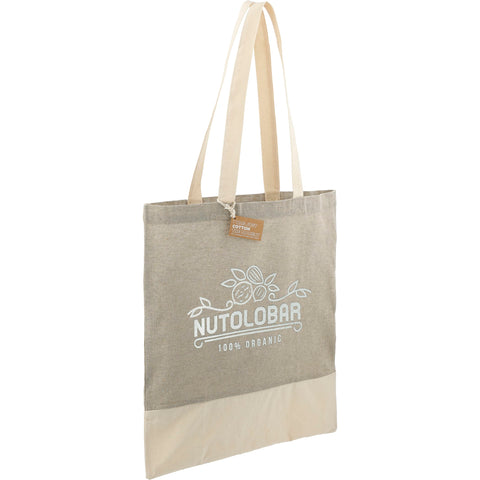 Split Recycled 5oz Cotton Twill Convention Tote