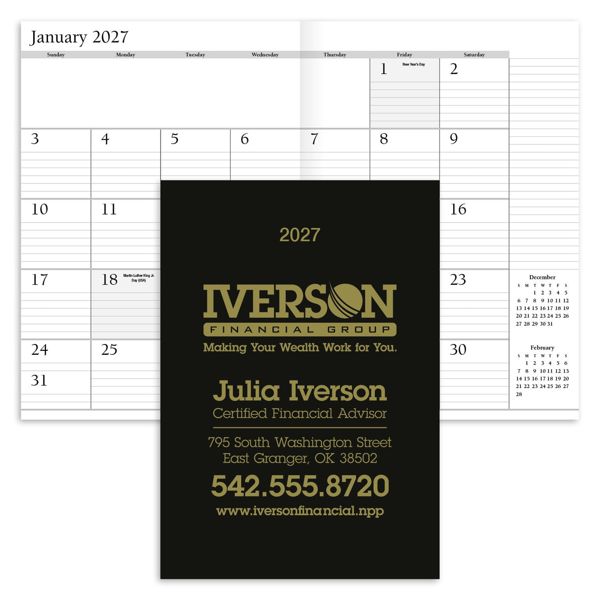 HotLine® Products Leatherette Planner