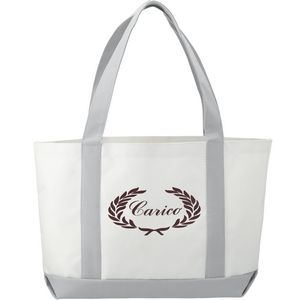 000271 Large Canvas Boat Tote Bag