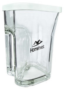 Calypso 35.25oz clear glass jug with white lid