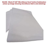 24 Hr Express Ship - Ultra Soft and Smooth Microfleece Scarf, 6x50, Sublimated BOTH sides