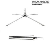 000584 9' Small Tear Drop Flag Kit, Full Color Graphics Double Sided, Outdoor Spike base and Bag Included