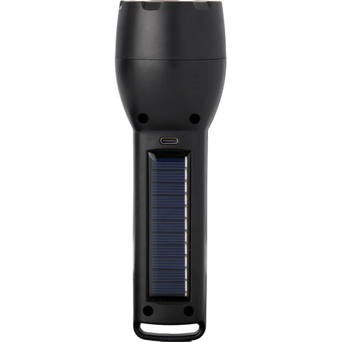 Solar Powered Rechargeable COB Flashlight