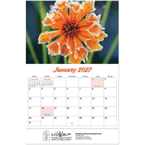 Garden Splendor Stapled Wall Calendar