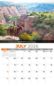 Galleria Wall Calendar 2026 Spirit of the West