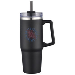 Milo 30 oz Vacuum Insulated Stainless Steel Mug with Straw