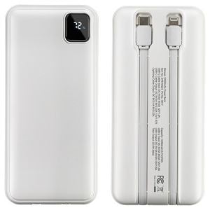 000642 Marquis 10000mAh 20W PD Power Bank with Built-In Cables