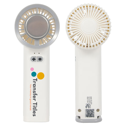Frosty Handheld Fan With Ice Cooling Plate