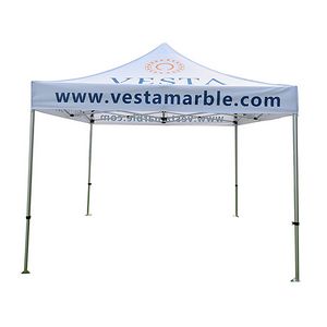 000550  Premium Sublimated Tent Kit 10', Includes Premium 40mm Aluminum Frame, Canopy, Case, Grass Stake Kit