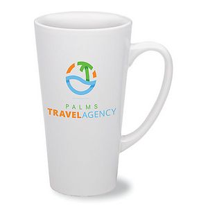 Full Colour White Tall Cafe Mug 16 oz.