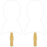 Ribbon Sandwiched Hand Fan (2 Side/1 imprint color)