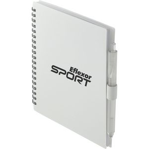 5.5'' x 7'' FSC® Recycled Spiral Notebook w/ RPET Pen
