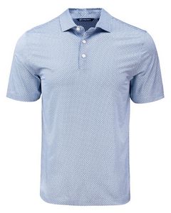 Cutter & Buck Pike Eco Diamond Dot Print Recycled Mens Big & Tall Polo