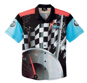 Custom Button Down Short Sleeve Sublimation Shirt