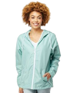 Independent Trading Co. Unisex Lightweight Windbreaker Full-Zip Jacket