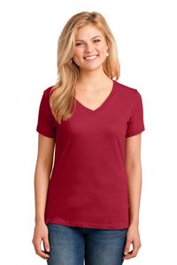 Port & Company® Ladies' Core Cotton V-Neck T-Shirt