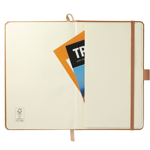 5.5'' x 8.5'' FSC® Mix Recycled Leather Bound Journal