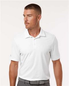 Adidas® Textured Stripe Polo Shirt