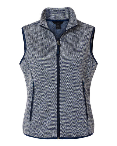 NORTH END® Women's Jasper Jacquard Fleece Vest