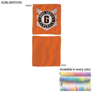Colored Microfiber Dri-Lite Terry Skate, Cooling, Rally Towel, 10x10 Sublimated Edge to Edge 2 sides