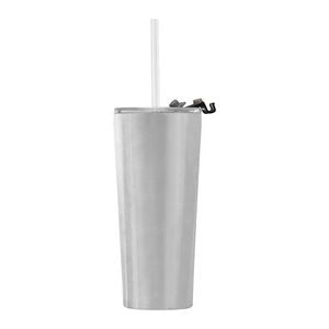 Excalibur - 21 oz. Double-Wall Stainless Tumbler with Straw