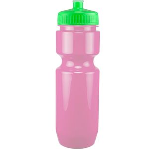 22 Oz. Bike Bottle w/ Push Pull Lid - Solid Colors