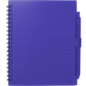 5.5'' x 7'' FSC® Recycled Spiral Notebook w/ RPET Pen