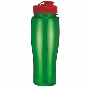 24 Oz. Contour Translucent Bottle w/ Flip Top Lid