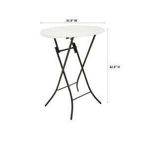 Sublimated Round Fitted Cruiser White Table Throw, Sublimated Full color