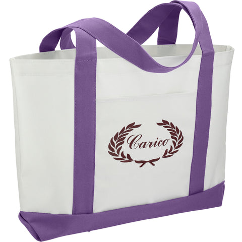Large Canvas Boat Tote Bag