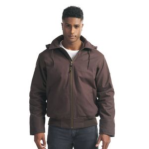 Big Red Adult Cotton Canvas Bomber Jacket w/Detachable Hood