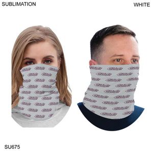 Team Neck Gaiter, Sublimated lightweight Seamless Gaiter, Jersey Fabric, 2way stretch, raw edges