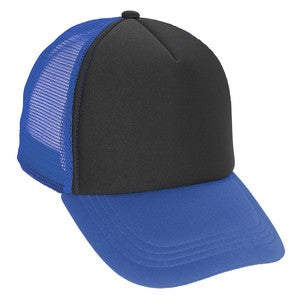 VHDW26262 Foam Trucker Cap Black/Blue/Blue