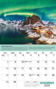 Galleria Wall Calendar 2026 World Travel
