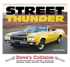 Street Thunder Appointment Calendar - Spiral 2026 Calendar