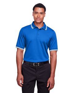 Devon and Jones CrownLux Performance® Men's Plaited Tipped Polo