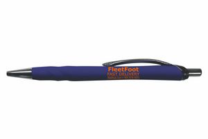 Vernon Plastic Rubberized Plunger Action Ballpoint Pen (3-5 Days)