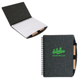 Geneva Cardboard Spiral Notebook with Pen