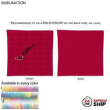 24 Hr Express Ship - Double Sided Sublimated Bandana, 22x22, Sublimated Edge to Edge 2 sides