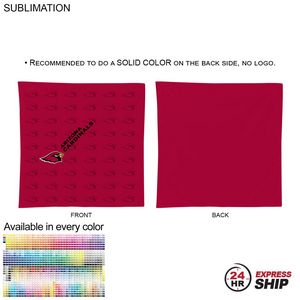 24 Hr Express Ship - Double Sided Sublimated Bandana, 22x22, Sublimated Edge to Edge 2 sides
